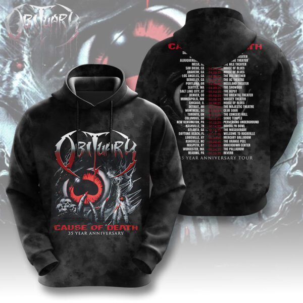Obituary Band 3D Apparel - GNE 3599