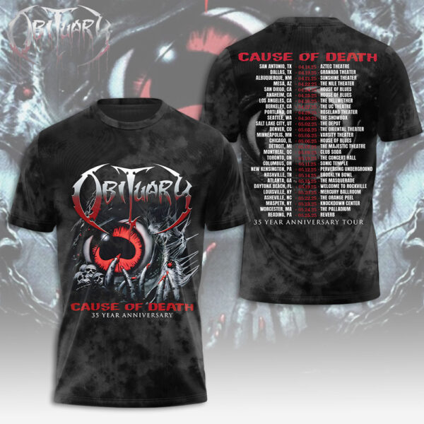 Obituary Band 3D Apparel - GNE 3599