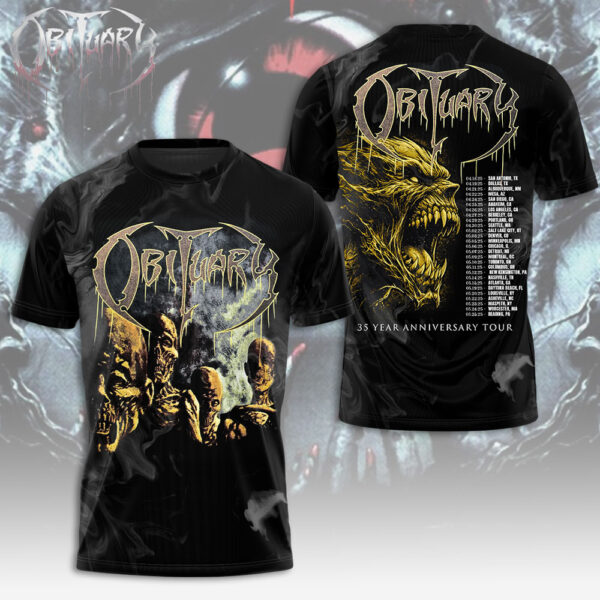 Obituary Band 3D Apparel - GNE 3754
