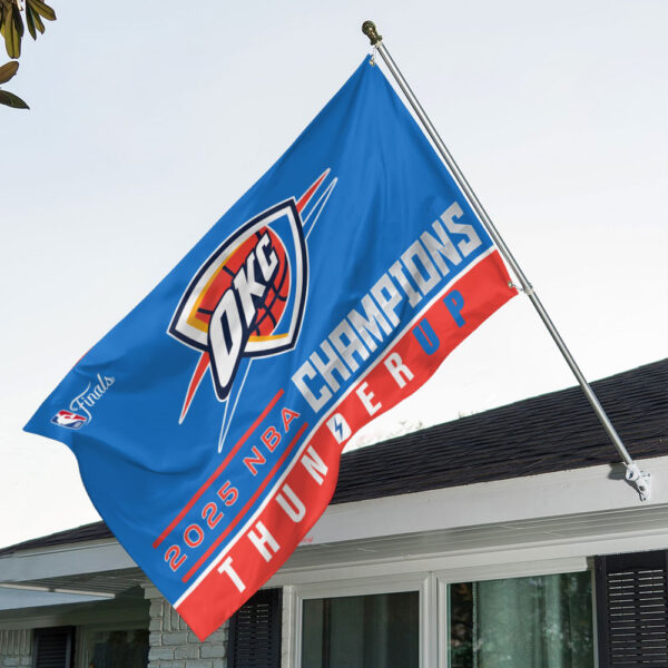Oklahoma City Thunder 3D House Flag - MAITM 11758