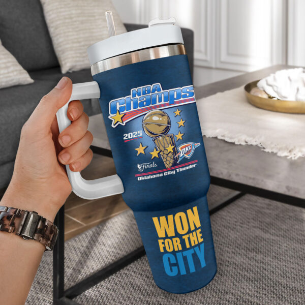 Oklahoma City Thunder 40oz Stanley Tumbler - HOATT 11406