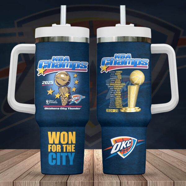 Oklahoma City Thunder 40oz Stanley Tumbler - HOATT 11406