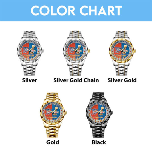 Oklahoma City Thunder Alloy Luxury Quartz Watch - TANTN 13911
