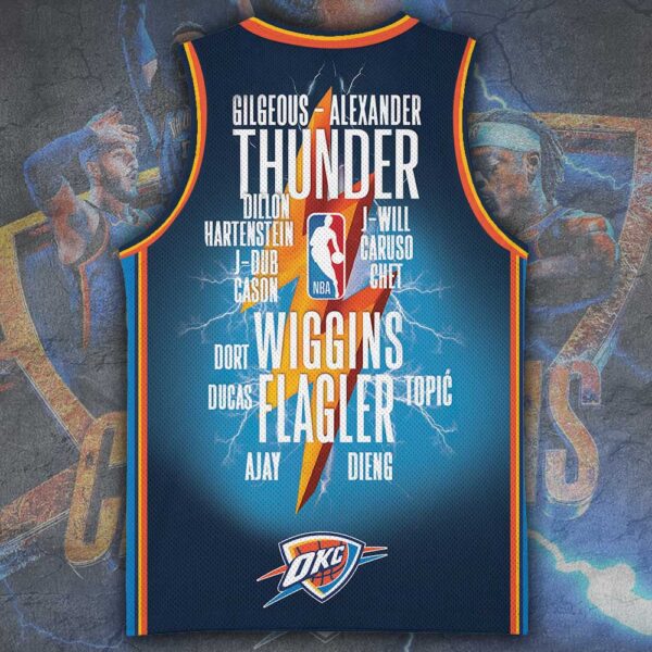 Oklahoma City Thunder Basketball Jersey - TANTN 13966