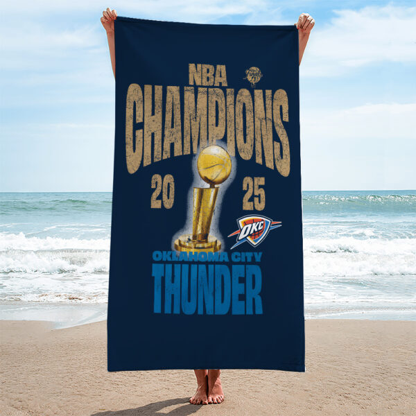 Oklahoma City Thunder Rectangle Beach Towel - TANTN 13834