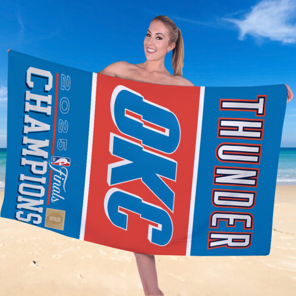Oklahoma City Thunder Rectangle Beach Towel - TANTN 13860