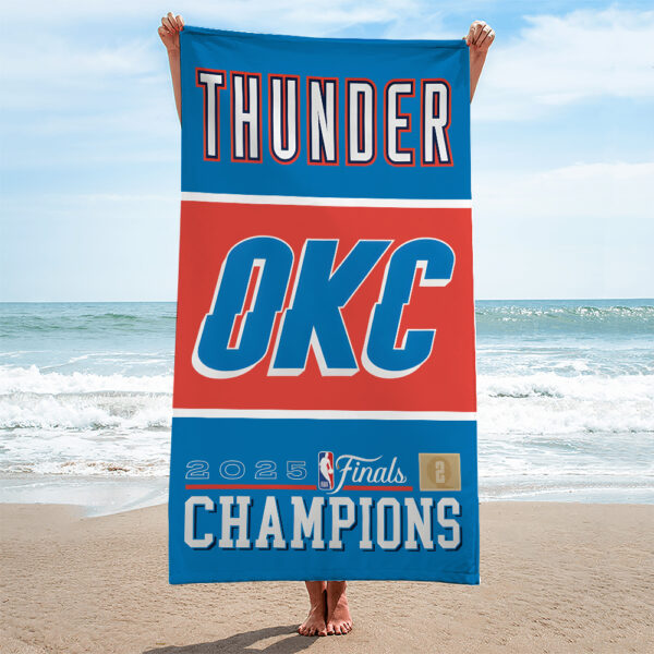 Oklahoma City Thunder Rectangle Beach Towel - TANTN 13860