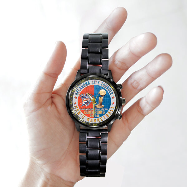 Oklahoma City Thunder Black Stainless Steel Watch - TANTN 13910
