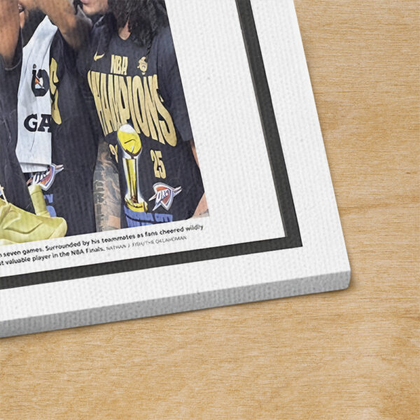 Oklahoma City Thunder Rectangle Canvas With Inner Frame - MAITM 11823