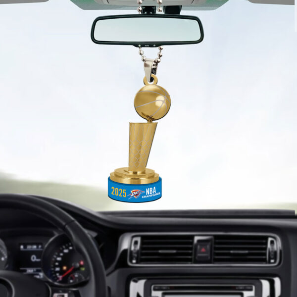 Oklahoma City Thunder Custom shape 2-sided Acrylic Car Ornament - MAITM 11748