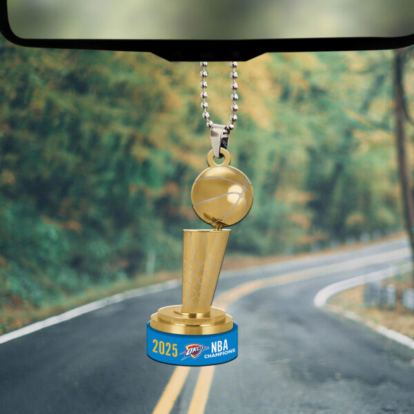 Oklahoma City Thunder Custom shape 2-sided Acrylic Car Ornament - MAITM 11748