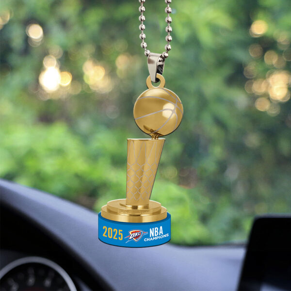 Oklahoma City Thunder Custom shape 2-sided Acrylic Car Ornament - MAITM 11748
