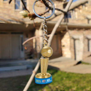 Oklahoma City Thunder Custom Shape 2-sided Keychain - MAITM 11749