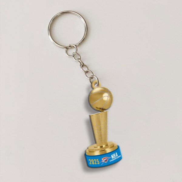 Oklahoma City Thunder Custom Shape 2-sided Keychain - MAITM 11749