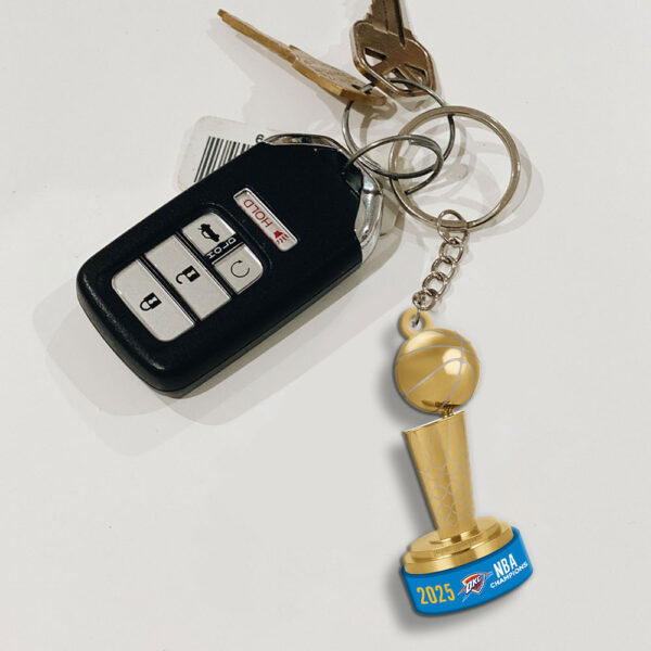 Oklahoma City Thunder Custom Shape 2-sided Keychain - MAITM 11749