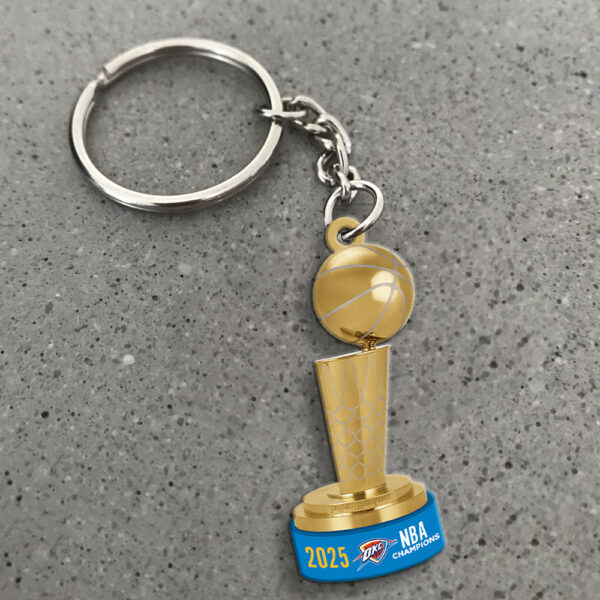 Oklahoma City Thunder Custom Shape 2-sided Keychain - MAITM 11749