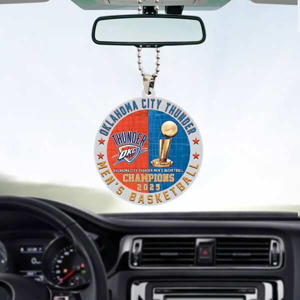 Oklahoma City Thunder Custom shape 2-sided Acrylic Car Ornament - TANTN 13912
