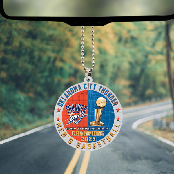 Oklahoma City Thunder Custom shape 2-sided Acrylic Car Ornament - TANTN 13912