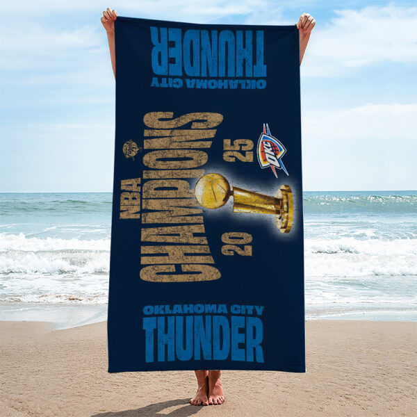 Oklahoma City Thunder Rectangle Beach Towel - MAITM 11745