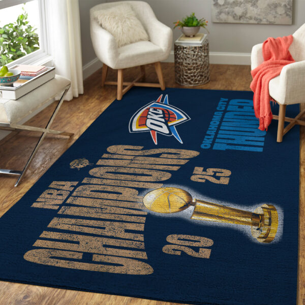 Oklahoma City Thunder Rectangular Rug - TANTN 13836