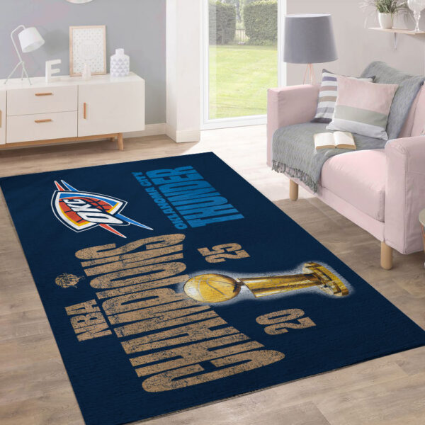 Oklahoma City Thunder Rectangular Rug - TANTN 13836