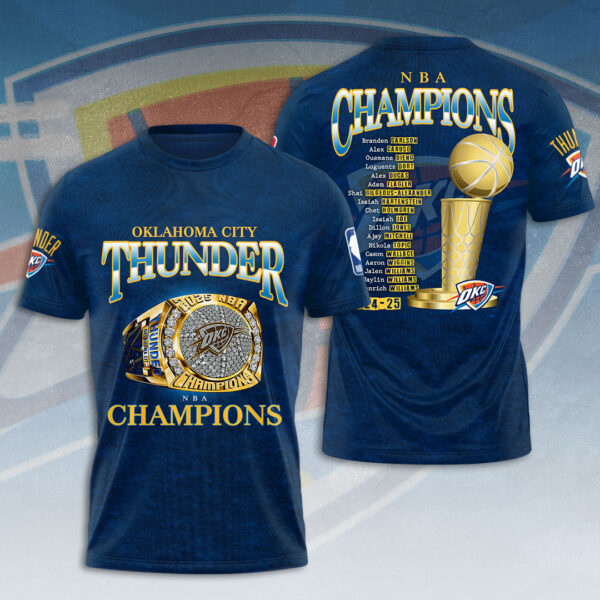 Oklahoma City Thunder 3D Apparel - HOATT 11397