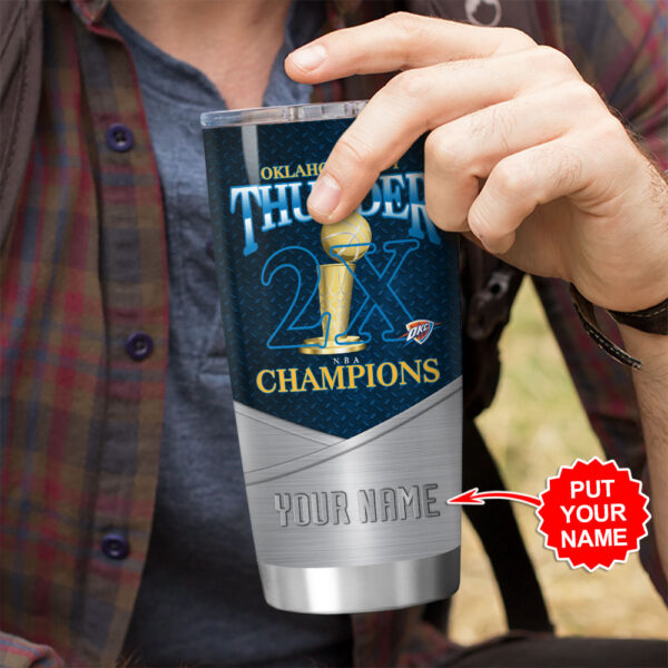 Personalized Oklahoma City Thunder Tumbler Cup - HOATT 11363
