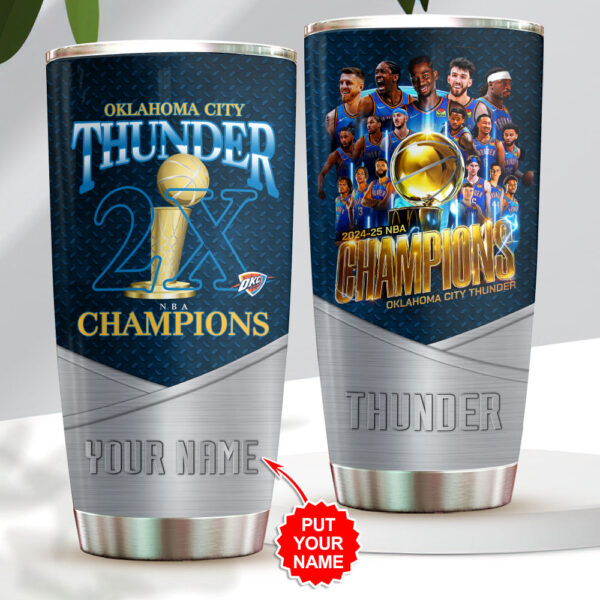 Personalized Oklahoma City Thunder Tumbler Cup - HOATT 11363