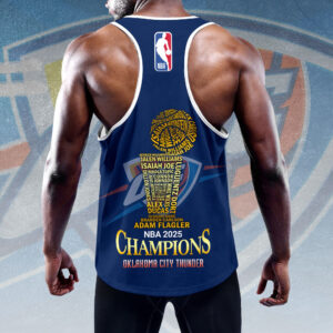 Oklahoma City Thunder Y-Back Muscle Tank Top - HOATT 11471
