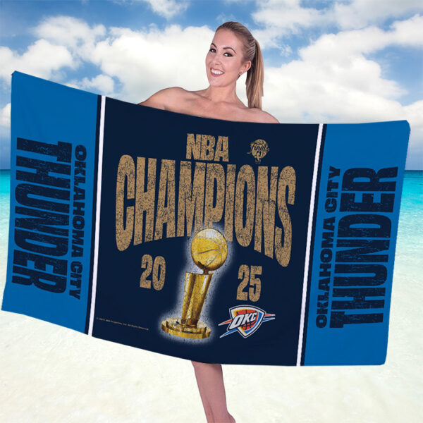 Oklahoma City Thunder Rectangle Beach Towel - TANTN 13829
