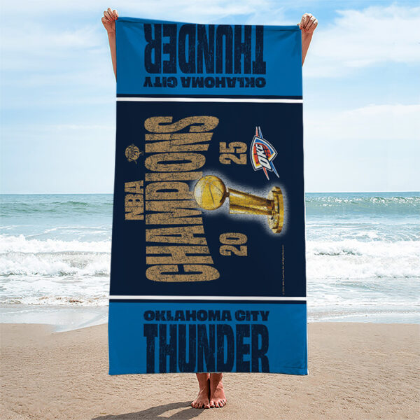 Oklahoma City Thunder Rectangle Beach Towel - TANTN 13829