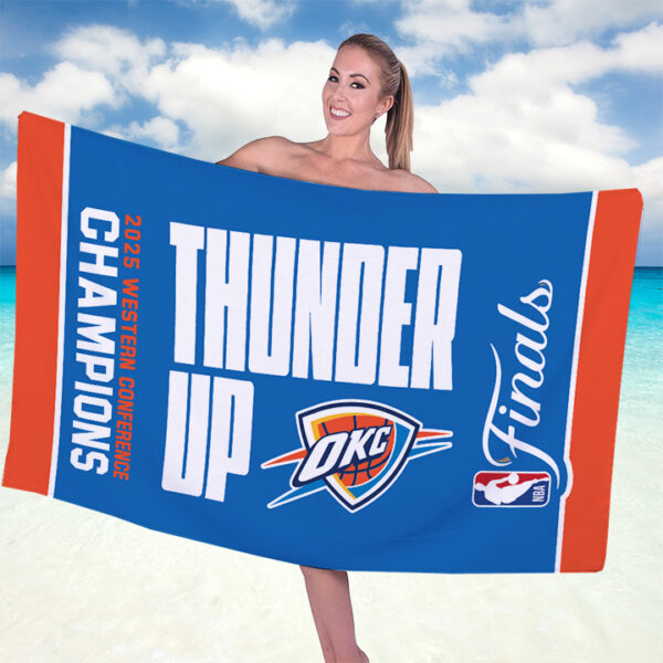 Oklahoma City Thunder Rectangle Beach Towel - TANTN 13859