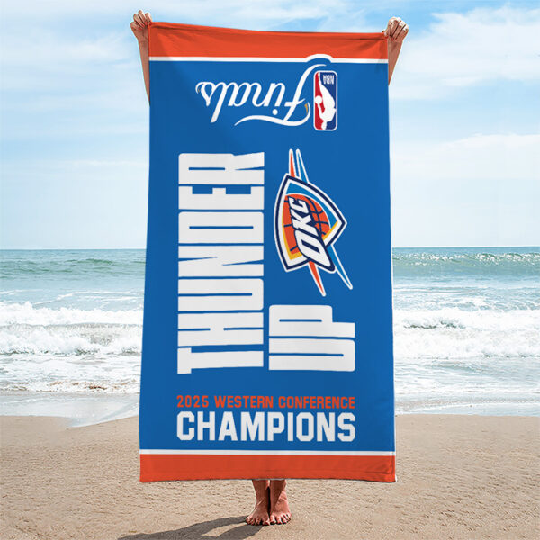 Oklahoma City Thunder Rectangle Beach Towel - TANTN 13859
