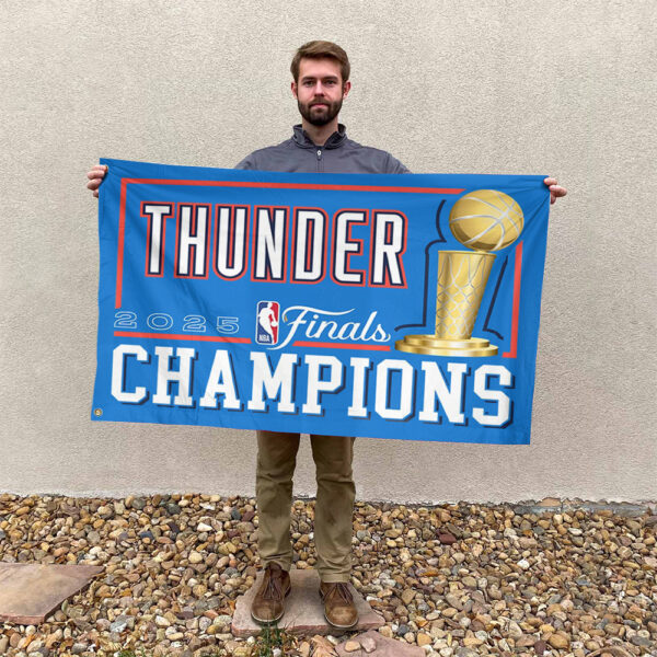 Oklahoma City Thunder 3D House Flag - HOATT 11398
