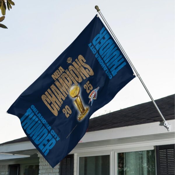 Oklahoma City Thunder 3D House Flag - TANTN 13830