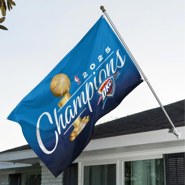 Oklahoma City Thunder 3D House Flag - TANTN 13847