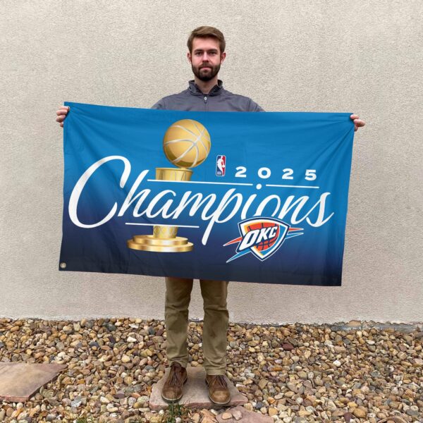 Oklahoma City Thunder 3D House Flag - TANTN 13847