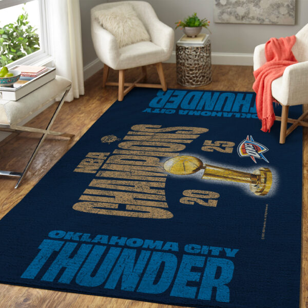 Oklahoma City Thunder Rectangular Rug - TANTN 13832