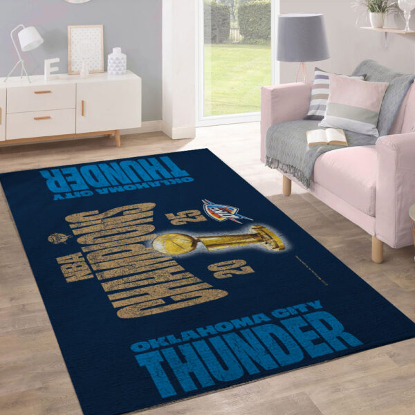 Oklahoma City Thunder Rectangular Rug - TANTN 13832