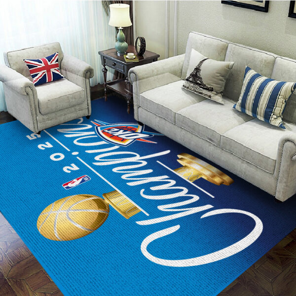 Oklahoma City Thunder Rectangular Rug - TANTN 13849
