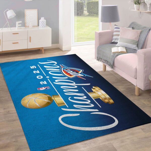 Oklahoma City Thunder Rectangular Rug - TANTN 13849
