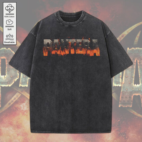 Pantera 2D Acid Washed Cotton Shirt - MEDIA 037