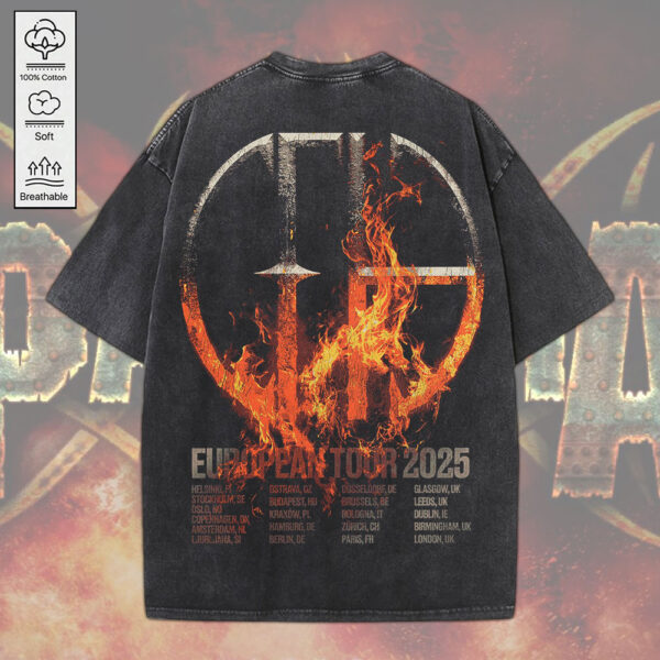 Pantera 2D Acid Washed Cotton Shirt - MEDIA 037