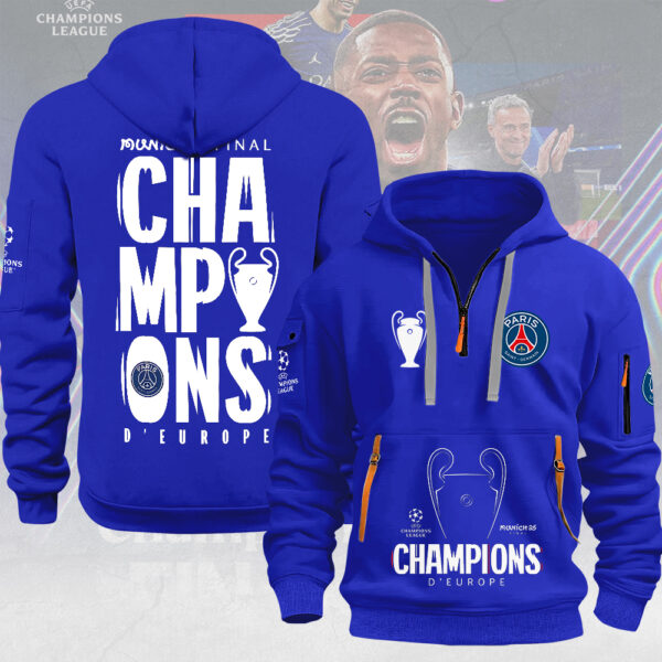 Paris Saint-Germain 2D Quarter Zip Hoodie - MAITM 11368