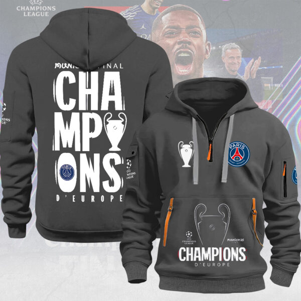 Paris Saint-Germain 2D Quarter Zip Hoodie - MAITM 11368