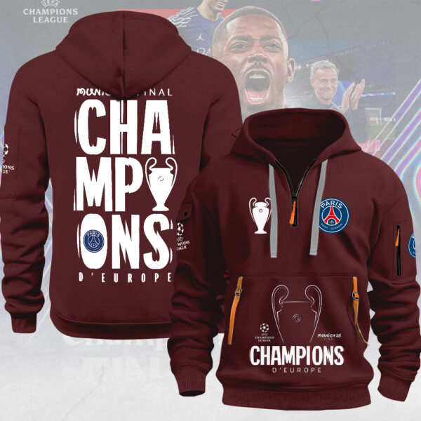 Paris Saint-Germain 2D Quarter Zip Hoodie - MAITM 11368