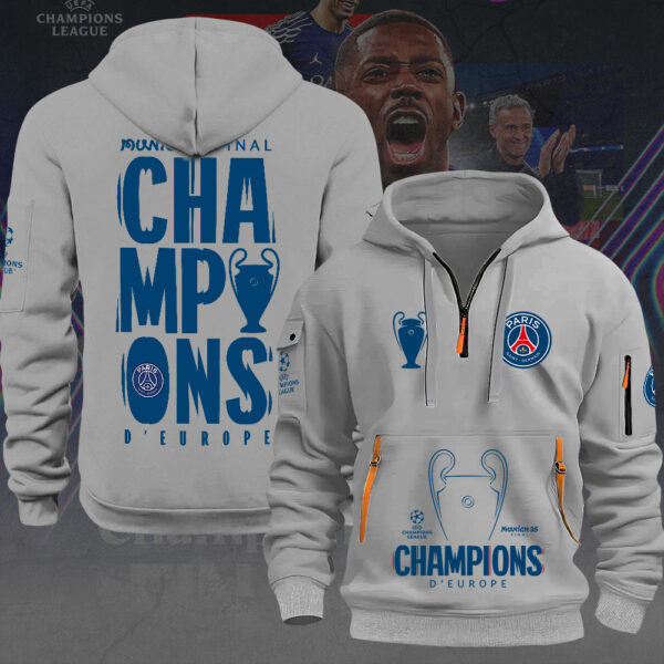 Paris Saint-Germain 2D Quarter Zip Hoodie - MAITM 11368
