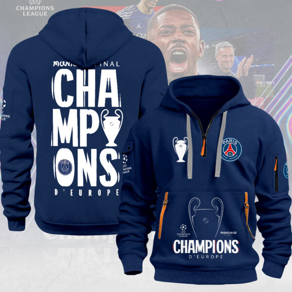 Paris Saint-Germain 2D Quarter Zip Hoodie - MAITM 11368