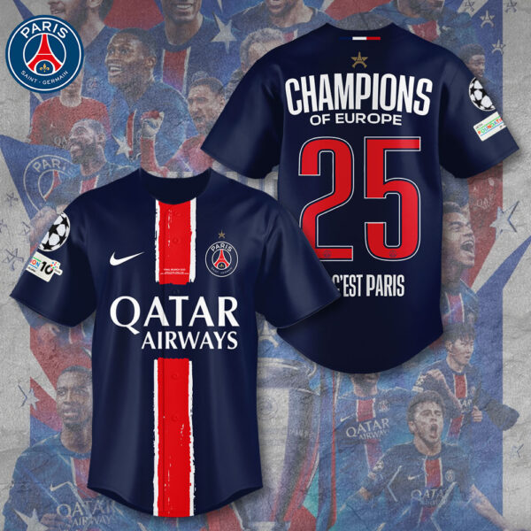 Paris Saint-Germain Baseball Jersey - TANTN 13561
