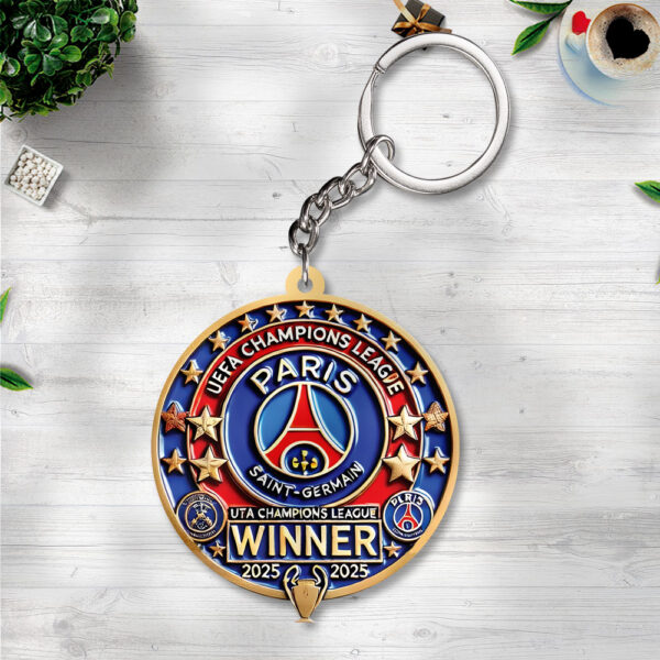 Paris Saint-Germain Custom Shape 2-sided Keychain - TANTN 13402